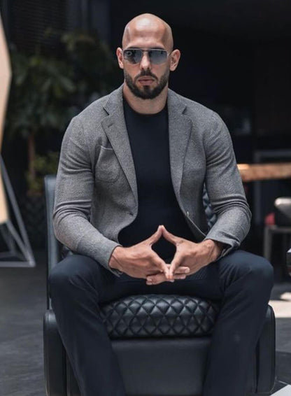 Andrew Tate Grey Blazer