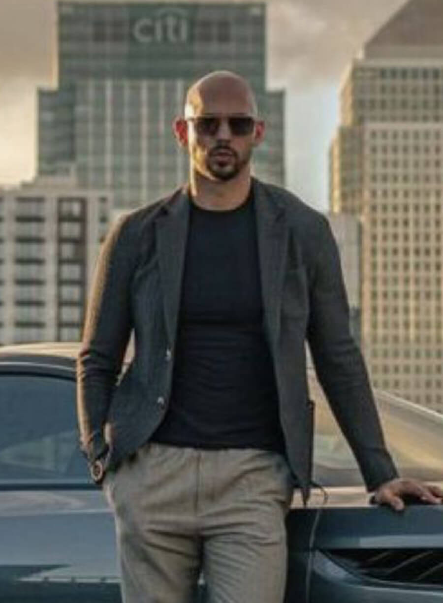 Andrew Tate Grey Blazer