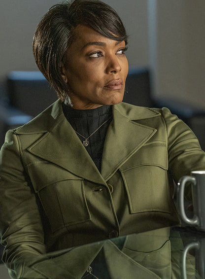 Angela Bassett 9-1-1 Green Cotton Jacket