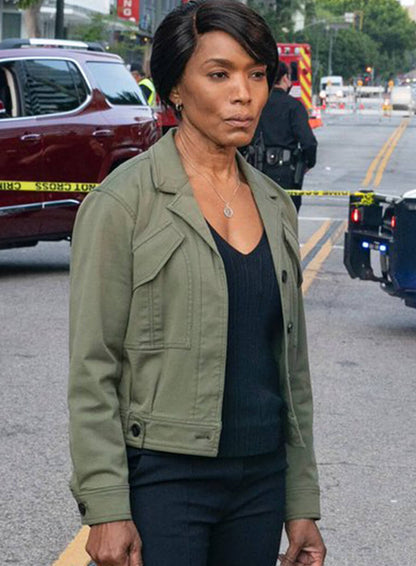 Angela Bassett 9-1-1 Green Cotton Jacket