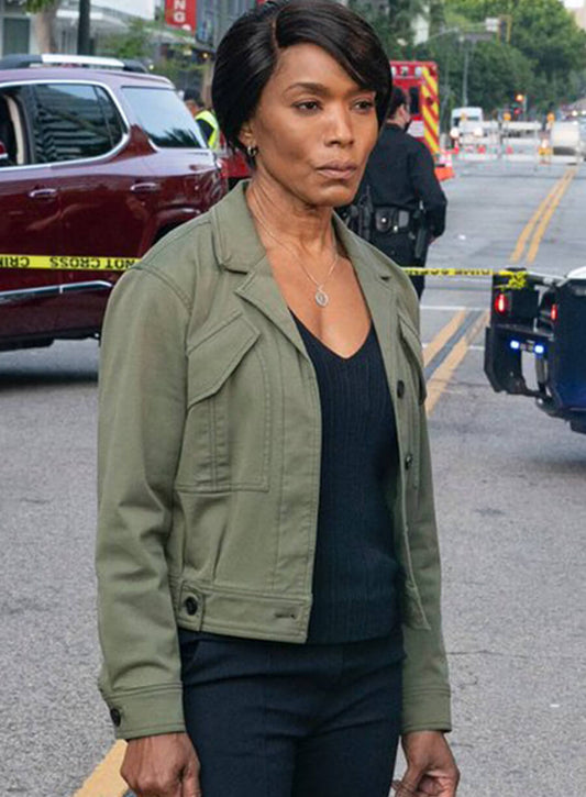 Angela Bassett 9-1-1 Green Cotton Jacket