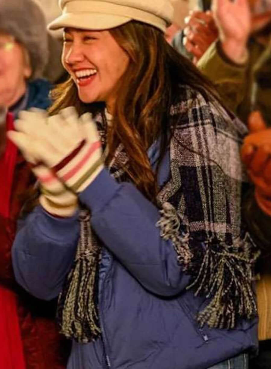 Anna Zhang A Cherry Pie Christmas Blue Jacket