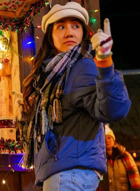 Anna Zhang A Cherry Pie Christmas Blue Jacket