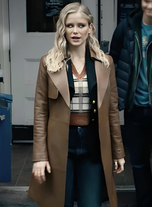 Annie January The Boys S04 Long Leather Coat
