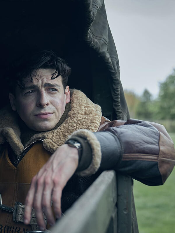 Anthony Boyle Masters of the Air Leather Jacket