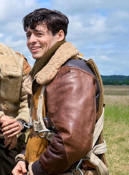 Anthony Boyle Masters of the Air Leather Jacket