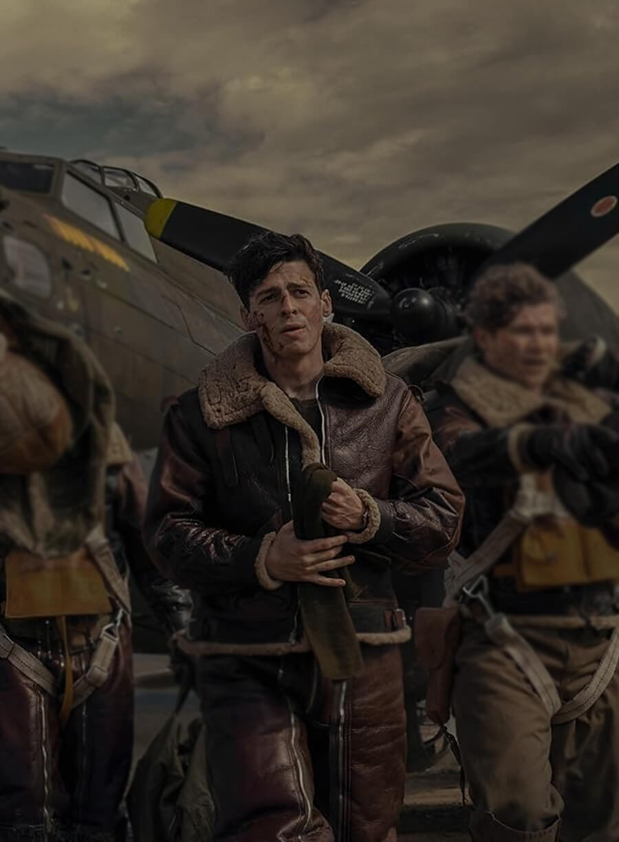 Anthony Boyle Masters of the Air Leather Jacket