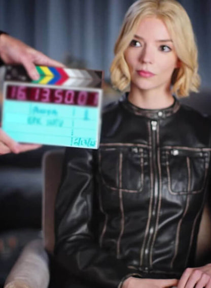 Anya Taylor-Joy Lucky S01 Black Leather Jacket