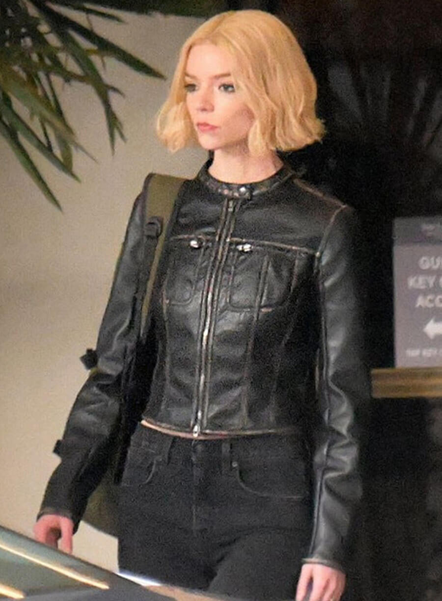 Anya Taylor-Joy Lucky S01 Black Leather Jacket