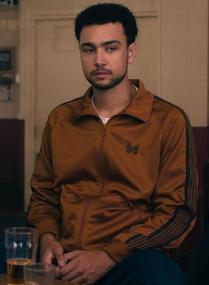 Archie Madekwe Steal S01 Brown Track Jacket