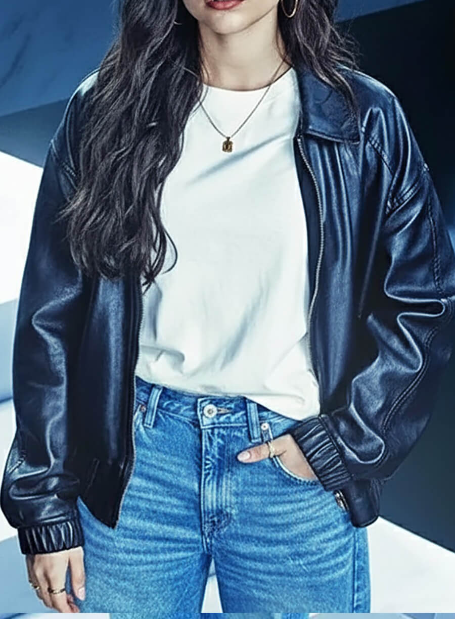 Ariana Greenblatt Now You See Me 3 Black Leather Jacket