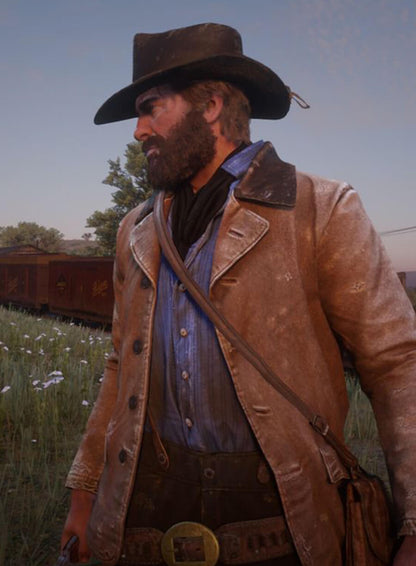 Arthur Morgan Brown Leather Jacket