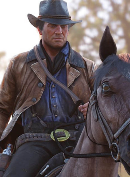Arthur Morgan Brown Leather Jacket