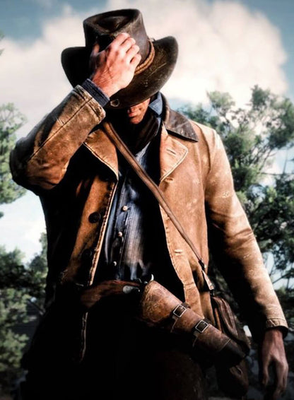 Arthur Morgan Brown Leather Jacket
