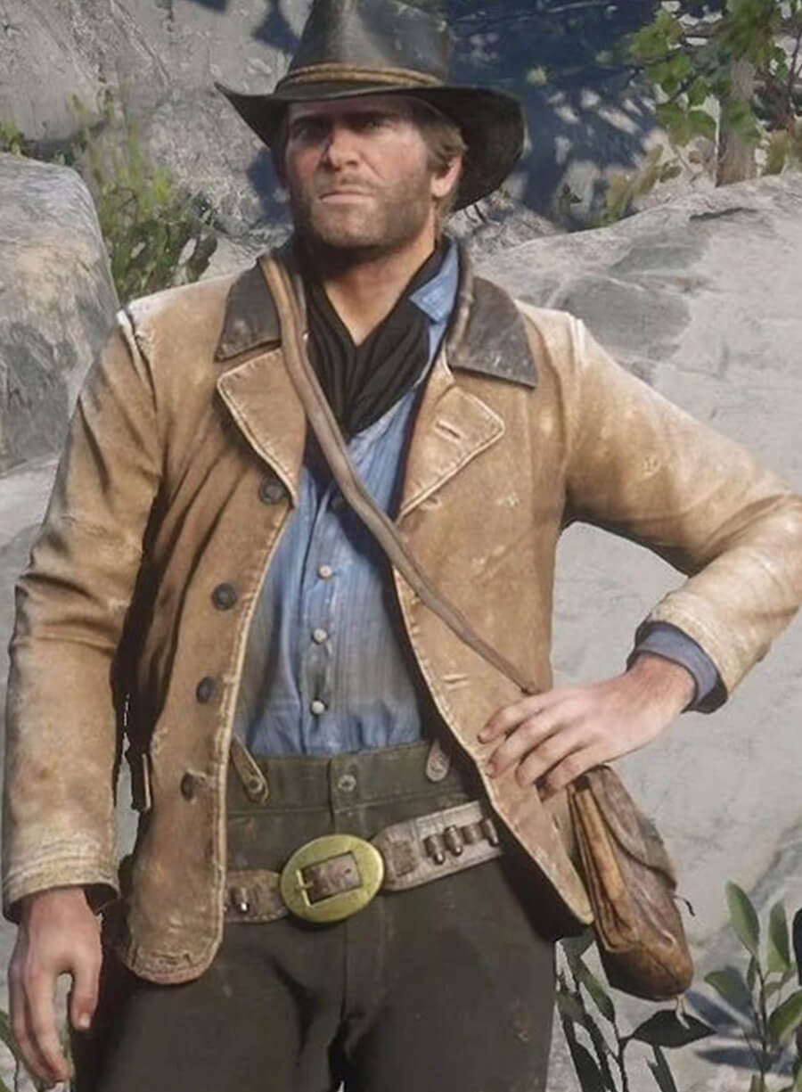 Arthur Morgan Red Dead Redemption 2 Brown Leather Jacket