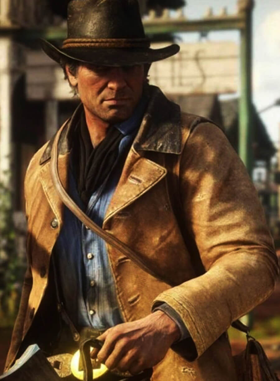 Arthur Morgan Red Dead Redemption 2 Brown Leather Jacket