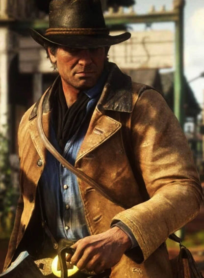 Arthur Morgan Red Dead Redemption 2 Brown Leather Jacket