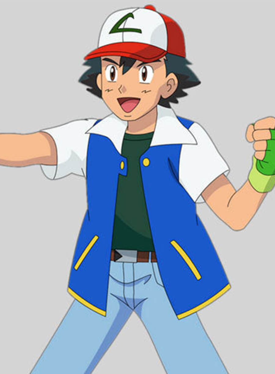 Ash Ketchum Pokémon Leather Jacket