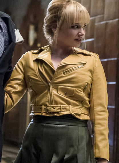 Ashley Rickards The Flash Biker Leather Jacket