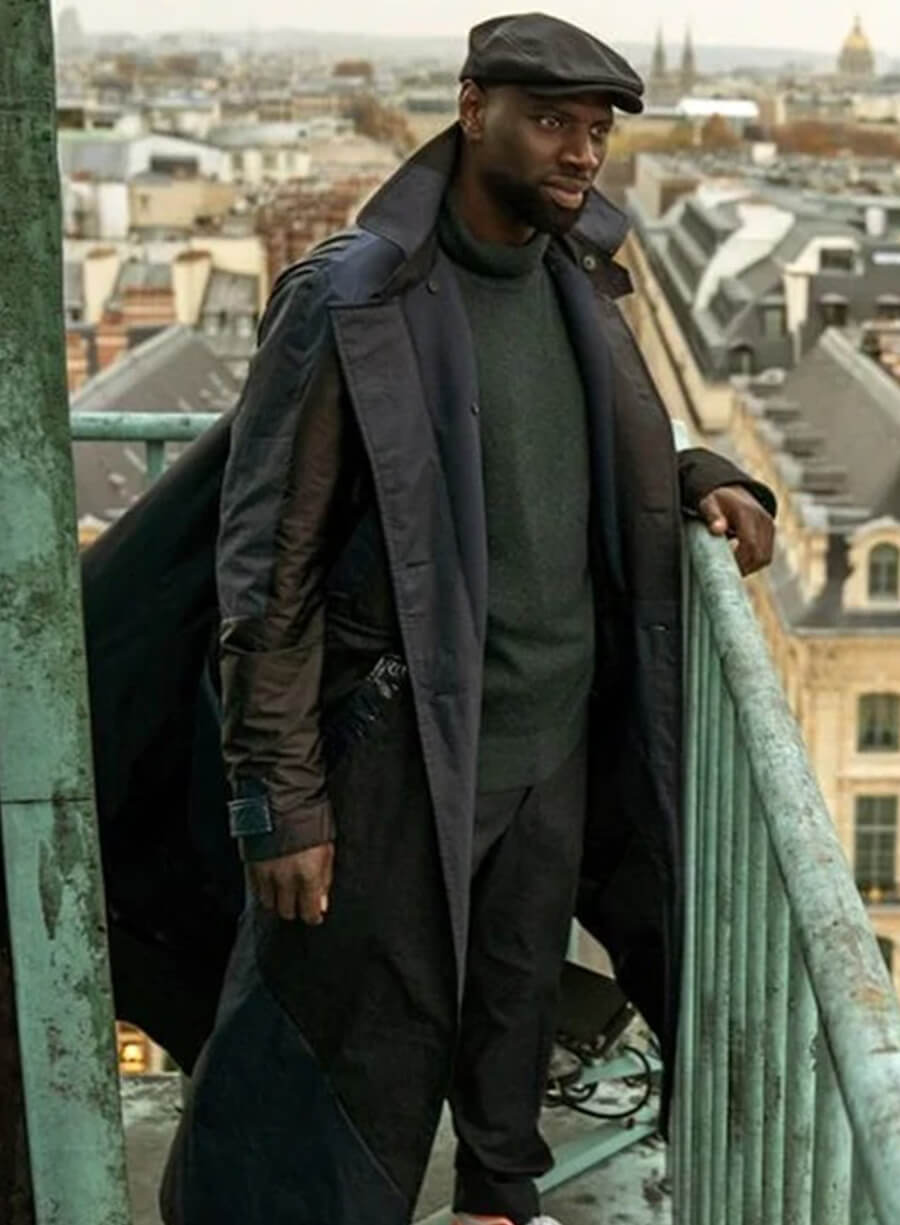 Assane Diop Lupin S03 Trench Coat