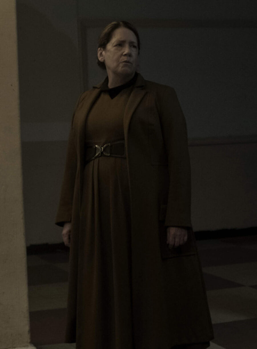 Lydia Clements Aunt Lydia Clements The Handmaid's Tale Coat – LeatherJacketMerchant
