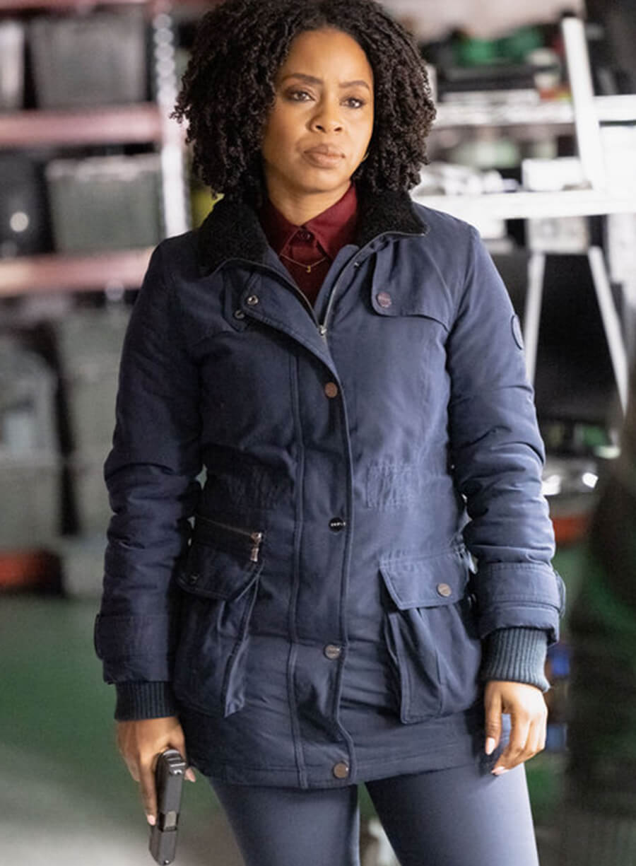 Ayanna Bell Law & Order Organized Crime Blue Jacket