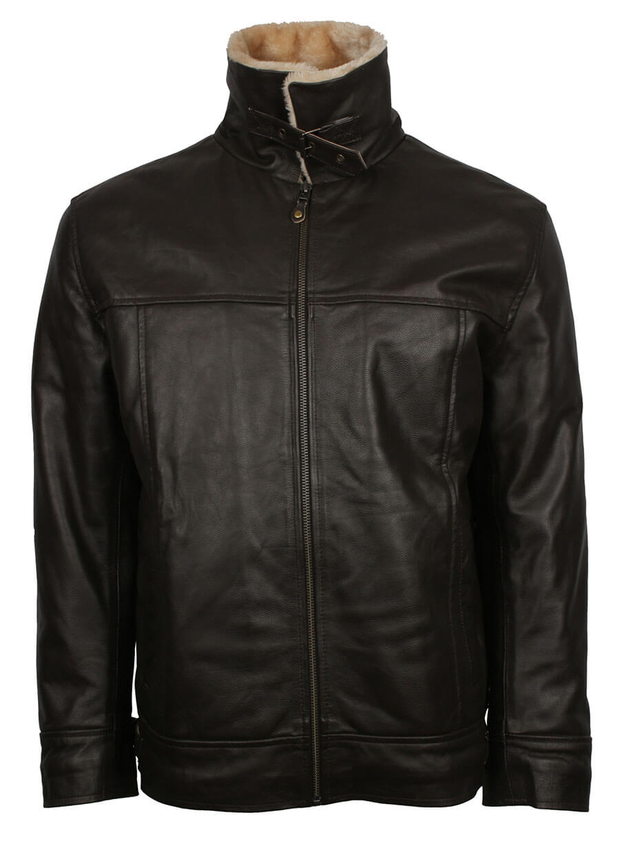 B3 Black Aviator Leather Jacket