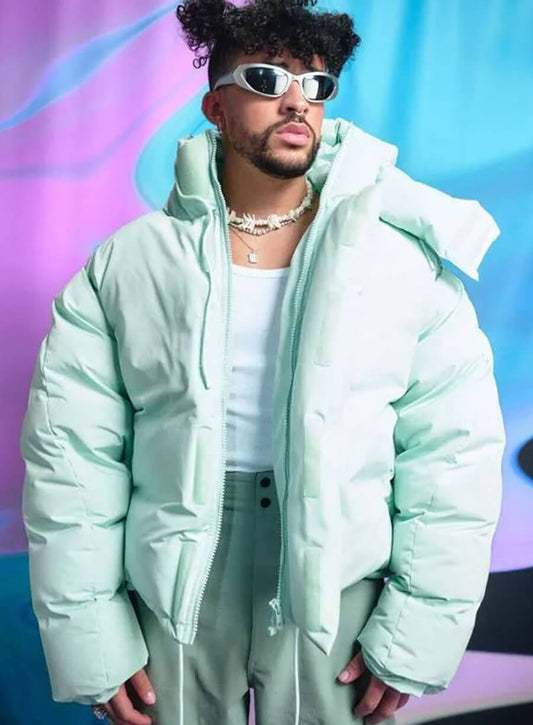 Bad Bunny Puffer Hooded Jacket