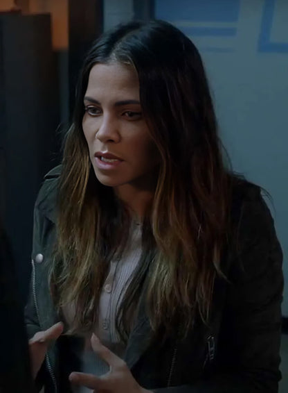 Bailey Nune The Rookie S06 Green Leather jacket