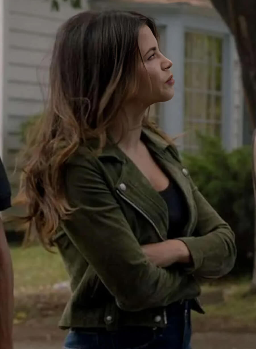 Bailey Nune The Rookie S06 Green Leather jacket