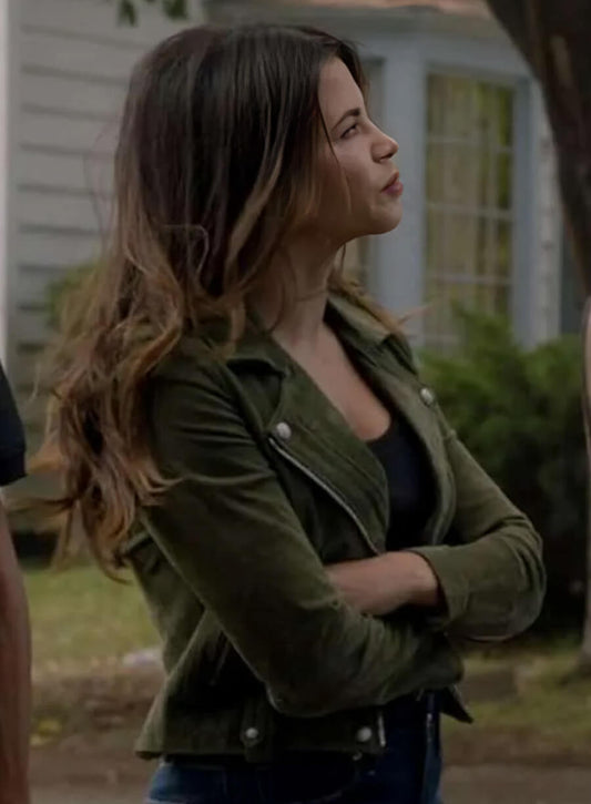 Bailey Nune The Rookie S06 Green Leather jacket
