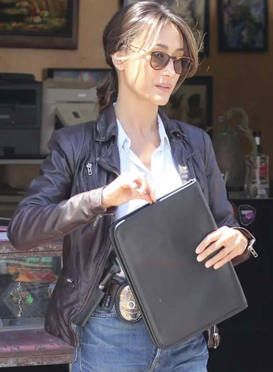 Ballard S01 Renée Ballard Black Leather Jacket