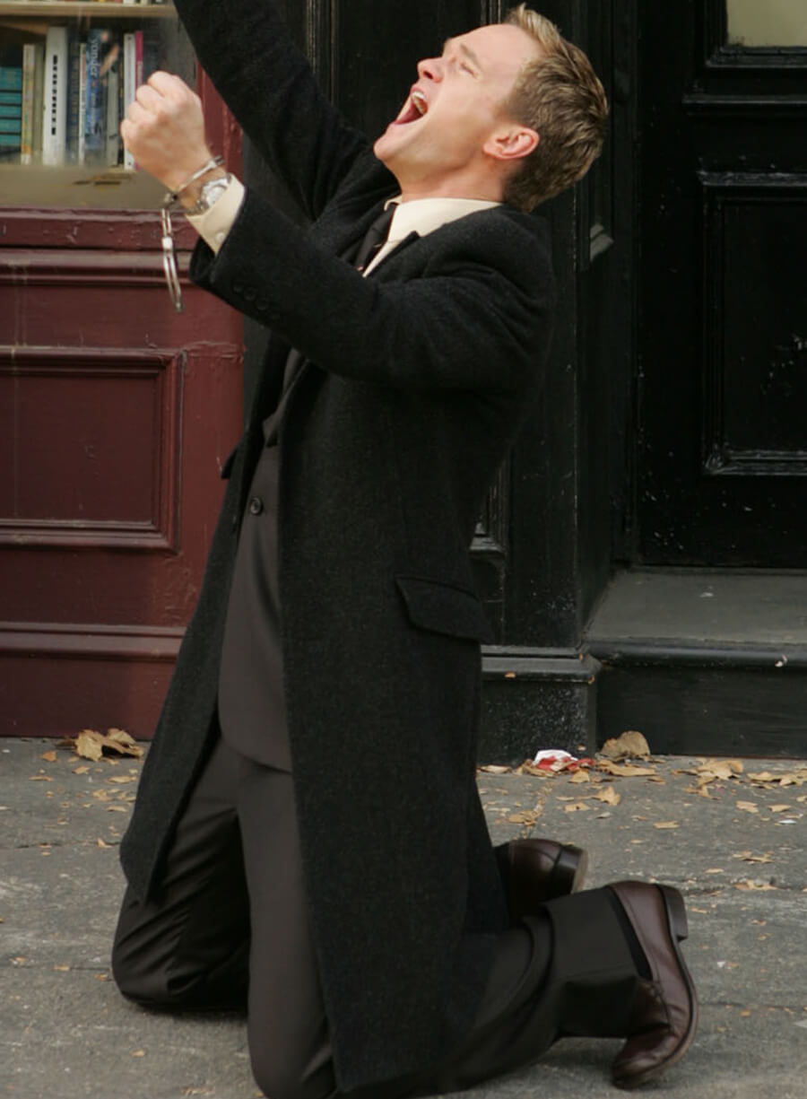 Barney Stinson How I Met Your Mother S02 Black Wool Coat