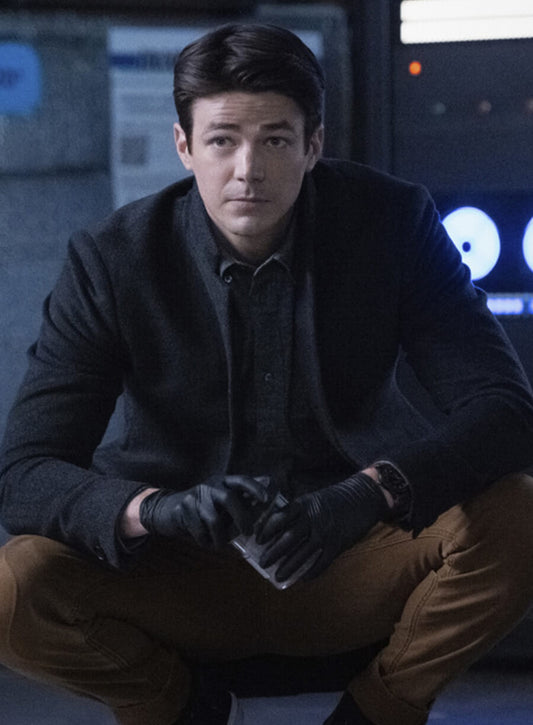 Barry Allen The Flash Black Wool Coat