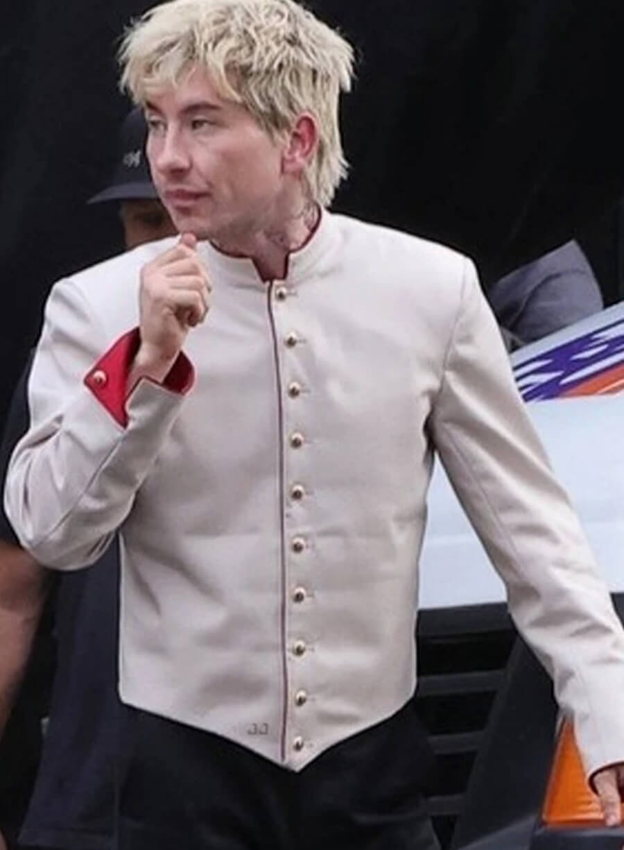 Barry Keoghan Crime 101 White Jacket