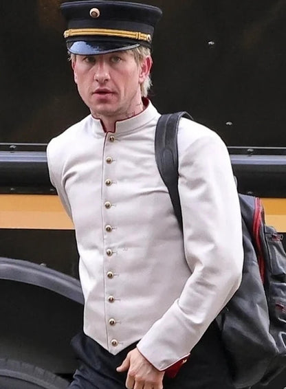 Barry Keoghan Crime 101 White Jacket