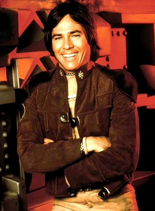 Battlestar Galactica Warriors Viper Pilot Suede Brown Jacket 