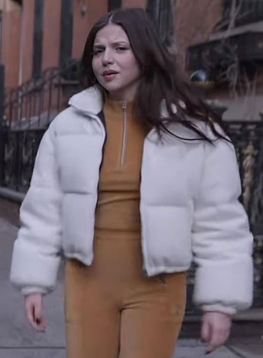 Becca Weston Power Book II Ghost White Puffer Jacket