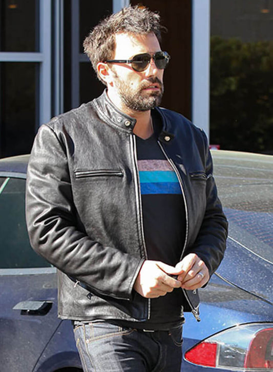 Ben Affleck Black Leather Jacket