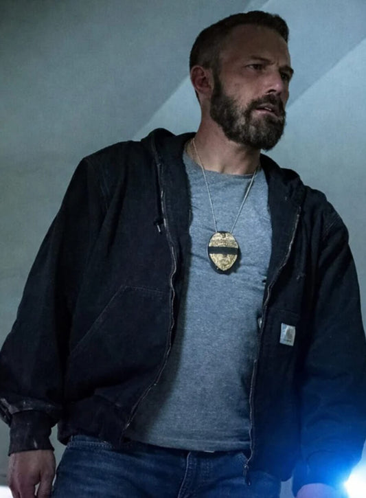 Ben Affleck The Rip 2026 JD Byrne Black Hooded Jacket