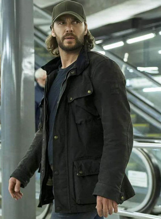 Ben Edwards The Terminal List Dark Wolf Black Jacket
