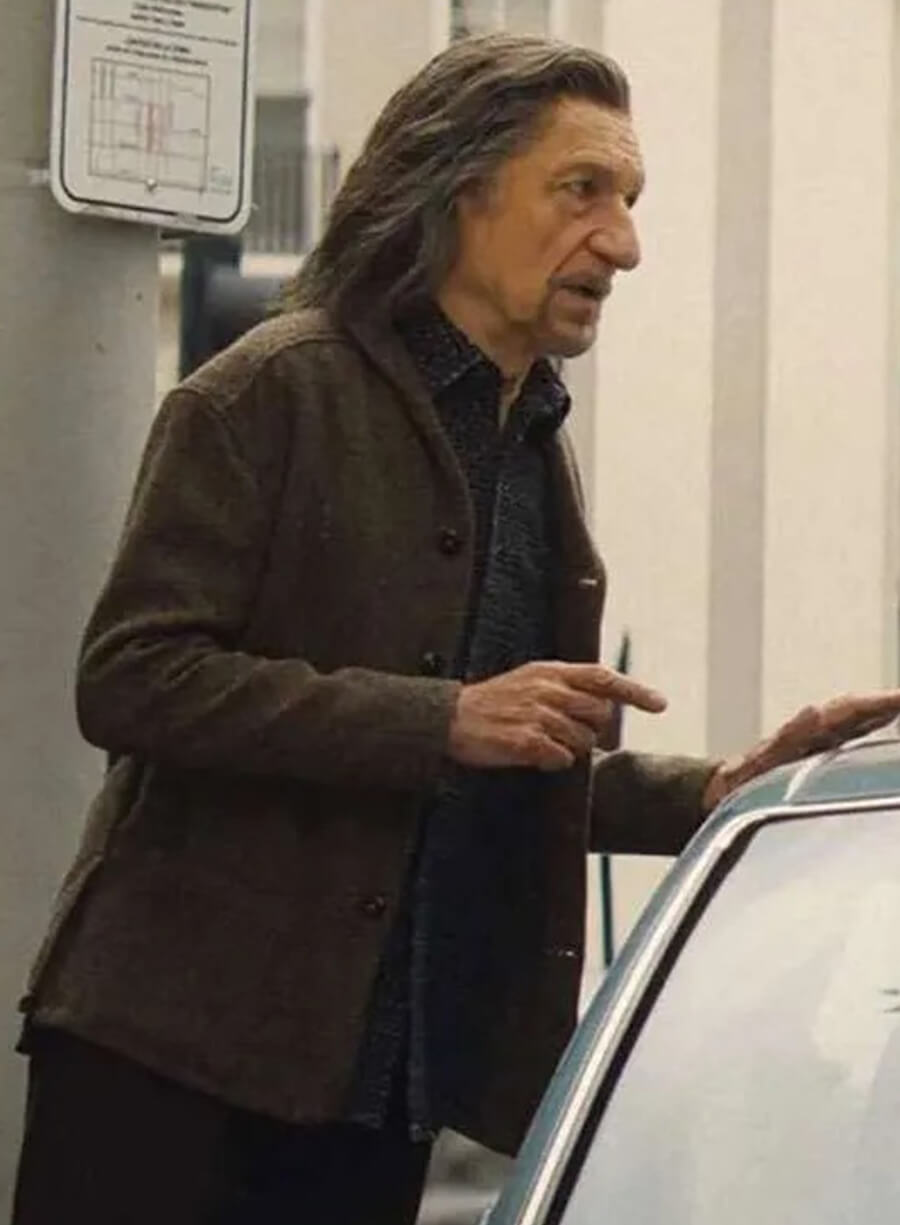 Ben Kingsley Wonder Man Brown Wool Blazer