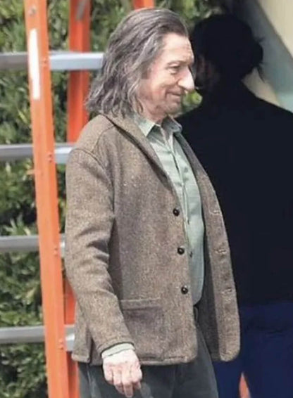 Ben Kingsley Wonder Man Brown Wool Blazer