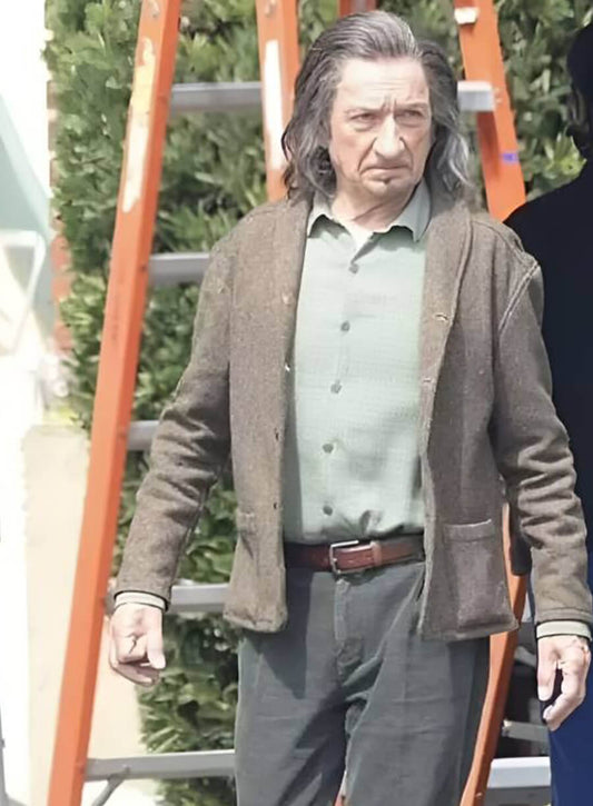 Ben Kingsley Wonder Man Brown Wool Blazer