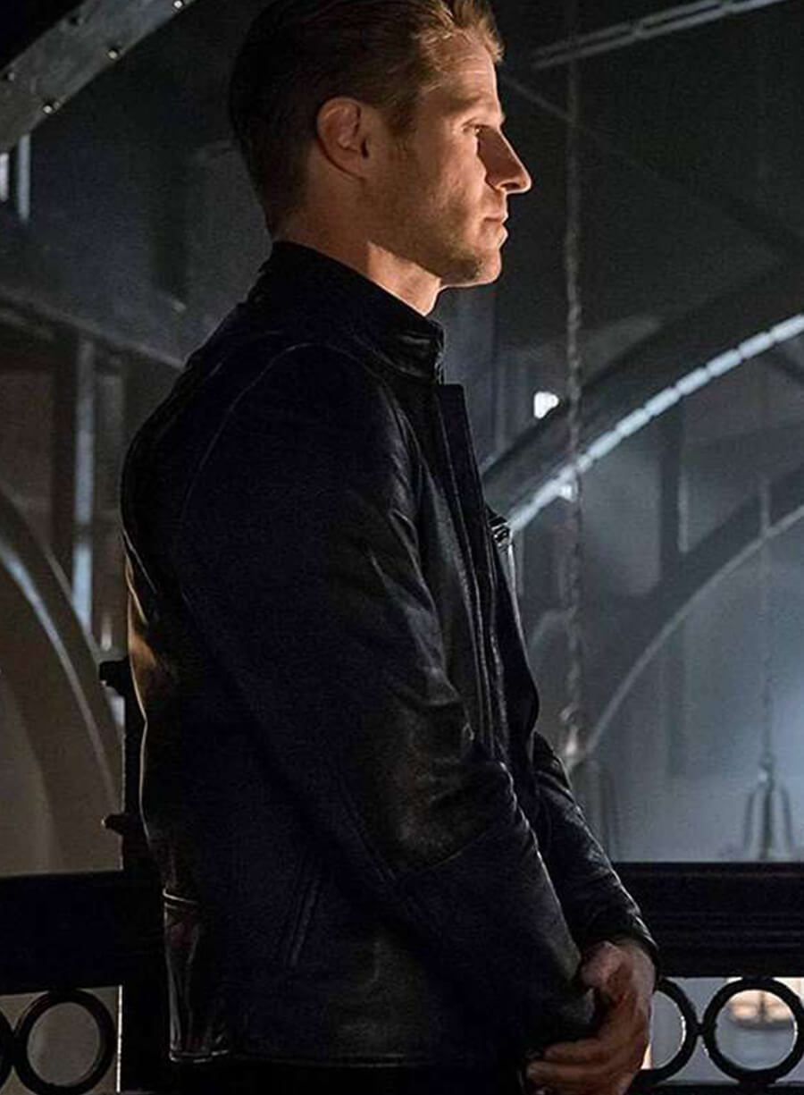 Ben McKenzie Gotham Black Leather Jacket