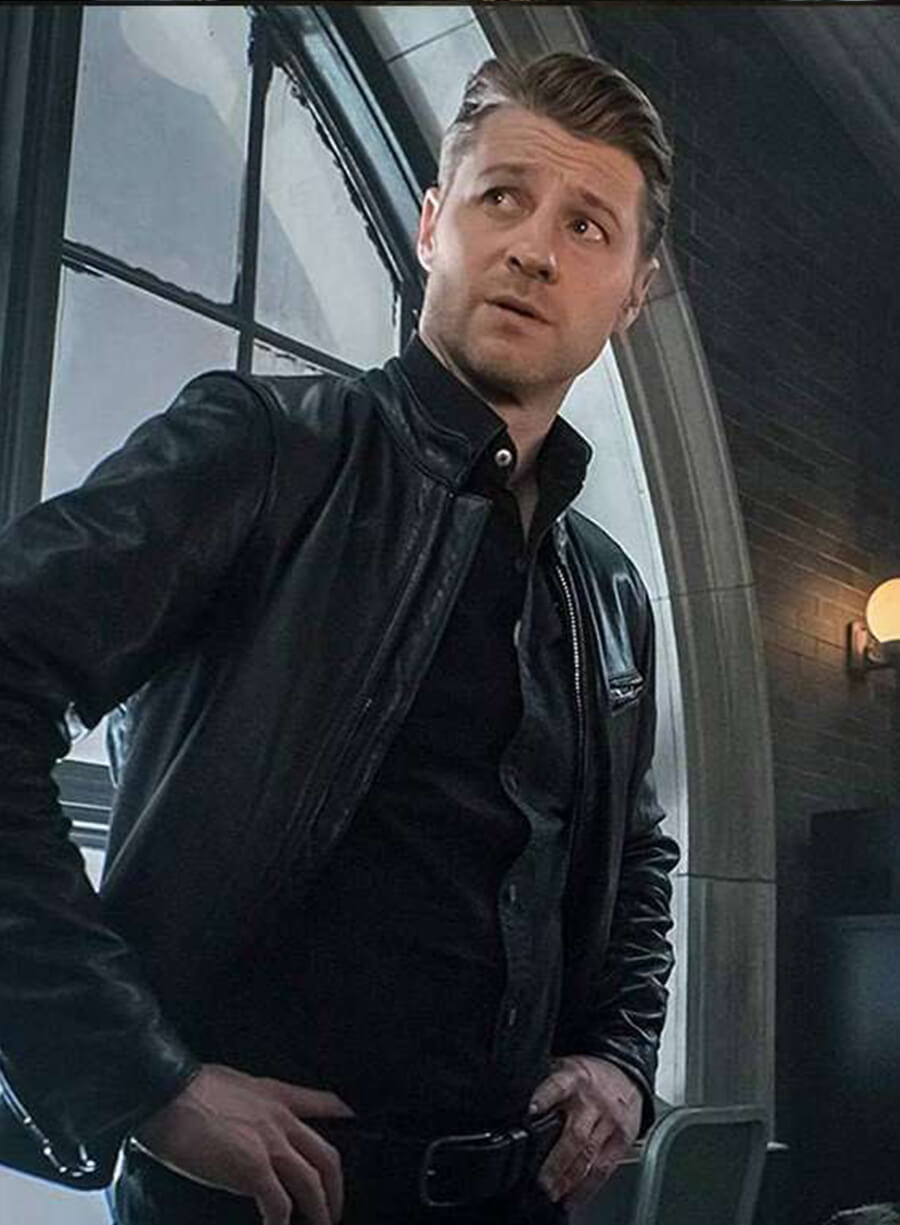 Ben McKenzie Gotham Black Leather Jacket