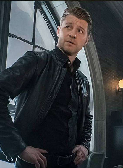 Ben McKenzie Gotham Black Leather Jacket