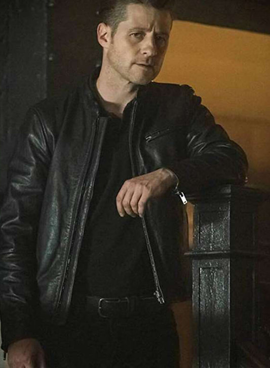 Ben McKenzie Gotham Black Leather Jacket