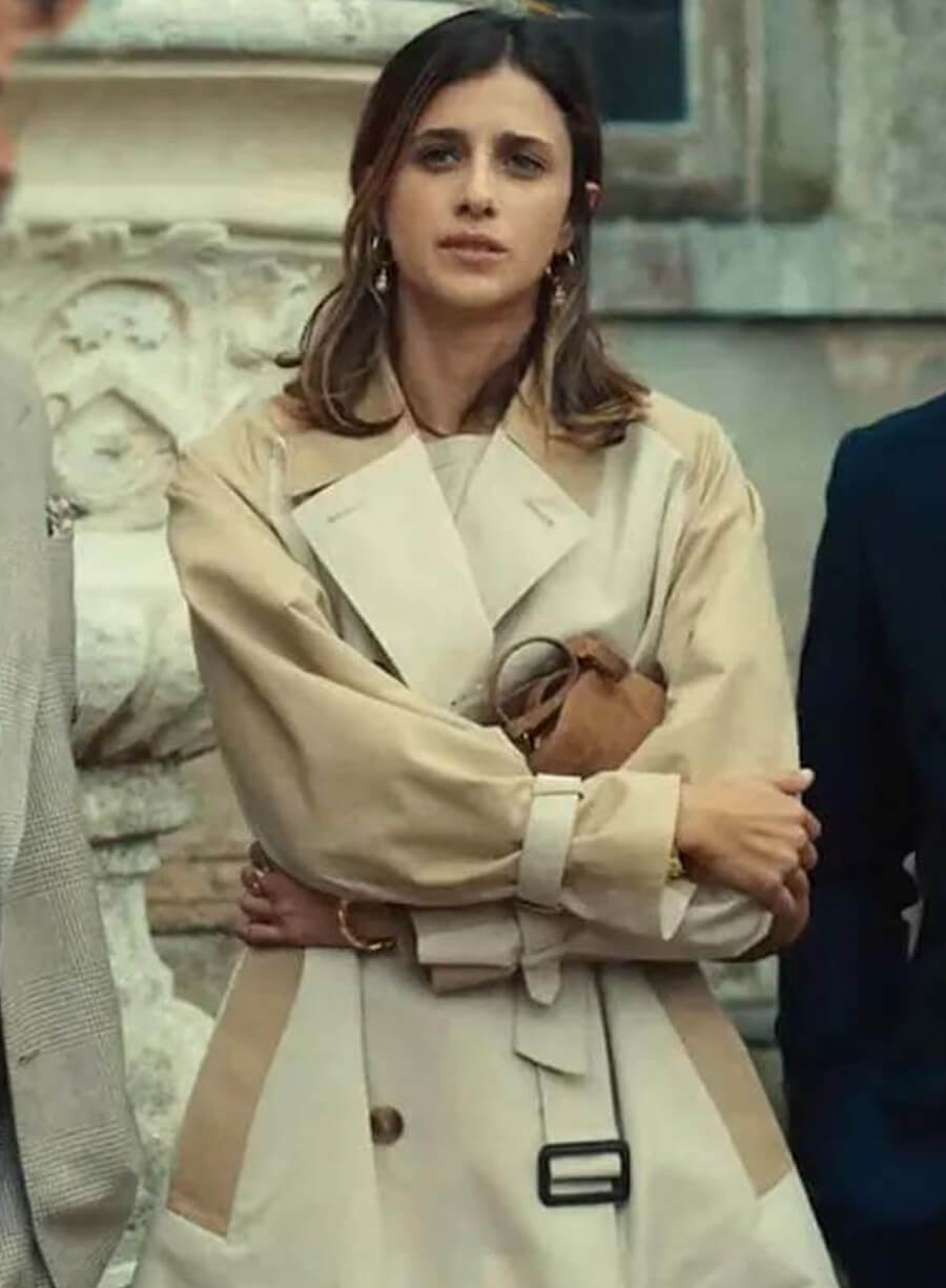 Benedetta Porcaroli The Gentlemen S02 Cotton Trench Coat