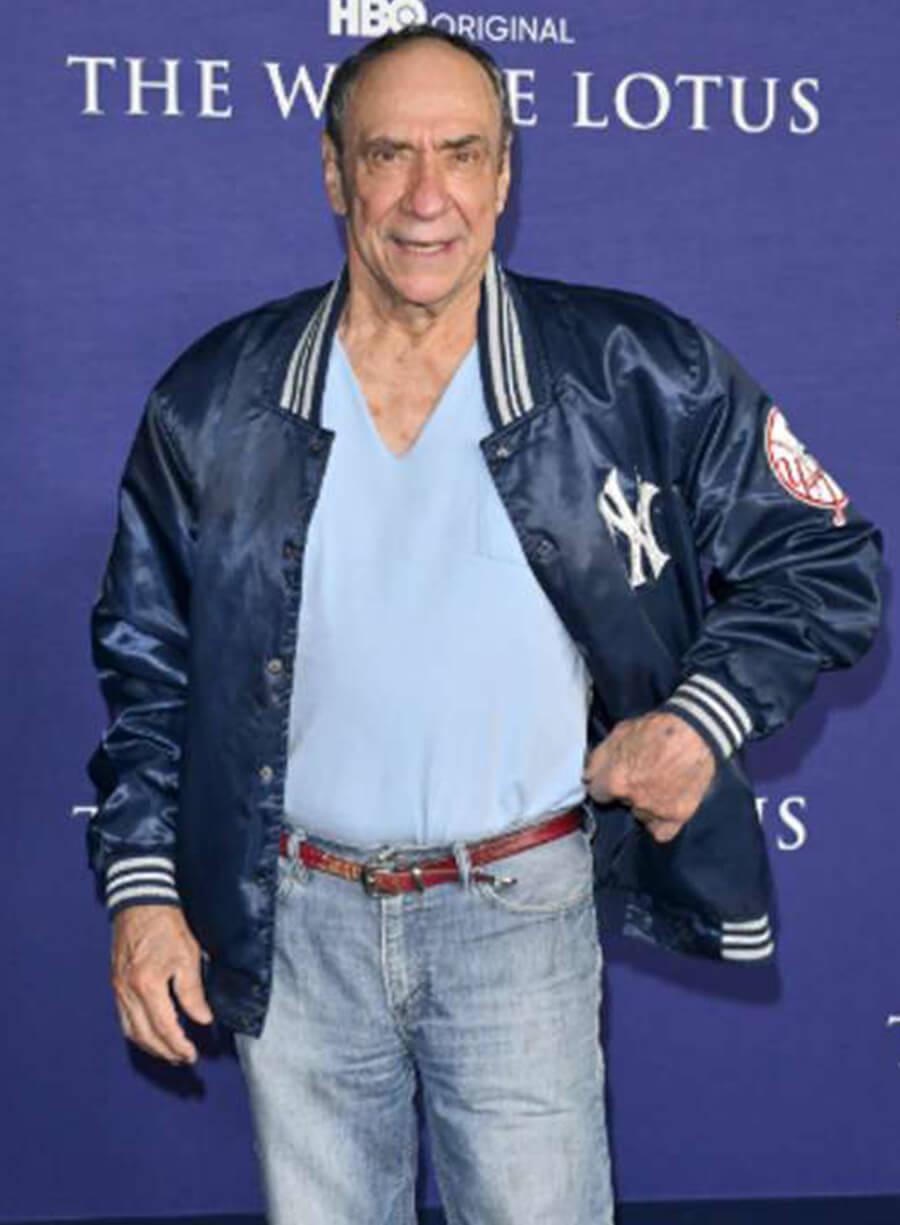 Bert Di Grasso The White Lotus Blue Varisty Jacket